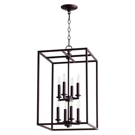 Quorum 8Lt Cuboid Entry Oiled Bronze 6731-8-86